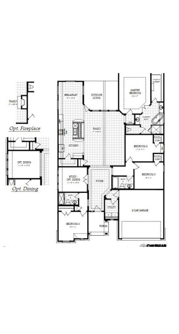 Chesmar Plan Bryant Floorplan in Sweetwater